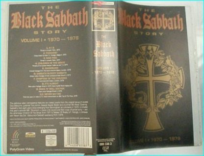 Black Sabbath story volume I 1970- 1978 VHS video tape (official) w. many interviews