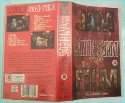 Little Angels: Jam Film SIGNED, Autographed by all band members VHS. 1 hr. 45 min!