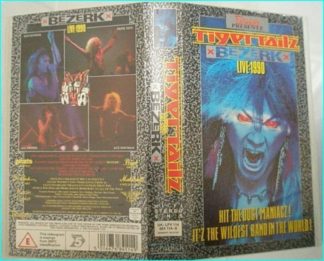 TIGERTAILZ: Bezerk live 1990 VHS. Live in Wales. Never on DVD as the original recordings are lost.