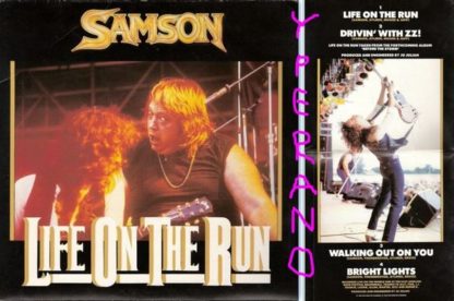SAMSON: Life on the Run 7" Double single GATEFOLD. N.W.O.B.H.M.