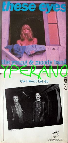 The YOUNG & MOODY BAND: These Eyes 7" WHITESNAKE guitarists. Song used in a Levi Jeans commercial.