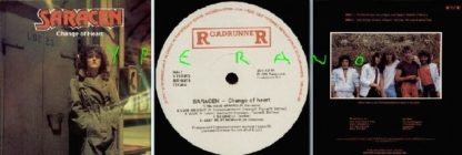 SARACEN: Change of Heart LP 1984 Roadrunner Records with inner. Check videos