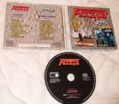 ACCEPT: Accept (S.T dbut) & U.D.O.: Animal House. Russia CDM 598-94CD (2 albums in one disc) official compilation