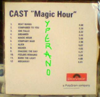 CAST: Magic Hour CD record label PROMO. Alternative Rock. s + video