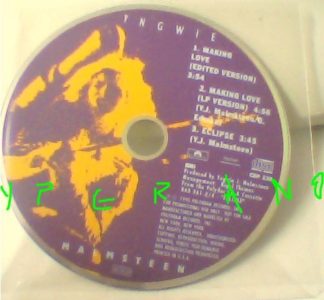 YNGWIE MALMSTEEN: Making Love CD U.S.A PROMO only. RARE. Check video