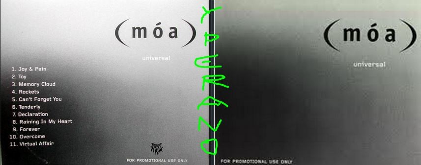 MOA (m³a): Universal CD PROMO 2G01257. Excellent album, s and video