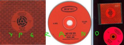 PEARL JAM: Not for you CD PROMO. Rare 1995 US 1-track promo CD single ESK6858. Check videos