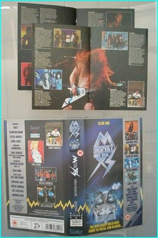 Metal XS issue one VHS with booklets! Ratt, Bon Jovi, Tigertailz, Faith No More, Lars Ulrich of Metallica on M.W.O.B.H.M.
