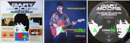GARY MOORE: Falling In Love With You 12" UK + instrumental version + Free cover. Highly Recommended.