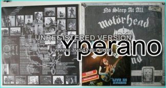 MOTORHEAD: No Sleep at all LP 7" single live in Athens (Acropolis Orgasmatron) SUPER RARE