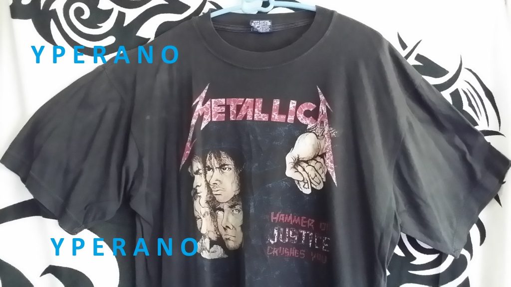 Metallica: Hammer of Justice Crushes you T-Shirt RARE! Original vintage