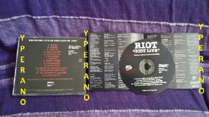RIOT: Riot Live CD Hard Rock kings. 14 songs from the '80 + '81 UK gigs. +2 bonus songs