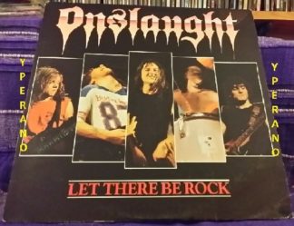ONSLAUGHT: Let there be rock 12" AC/DC cover + 2 live: Metal Forces + Power From Hell / Angels Of Death. Check video