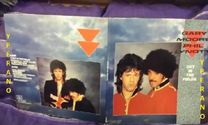 Gary MOORE & Phil Lynott: Out in the Fields 12" gatefold with HUGE poster. Mint. Check video