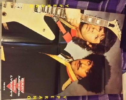 Gary MOORE & Phil Lynott: Out in the Fields 12" gatefold with HUGE poster. Mint. Check video