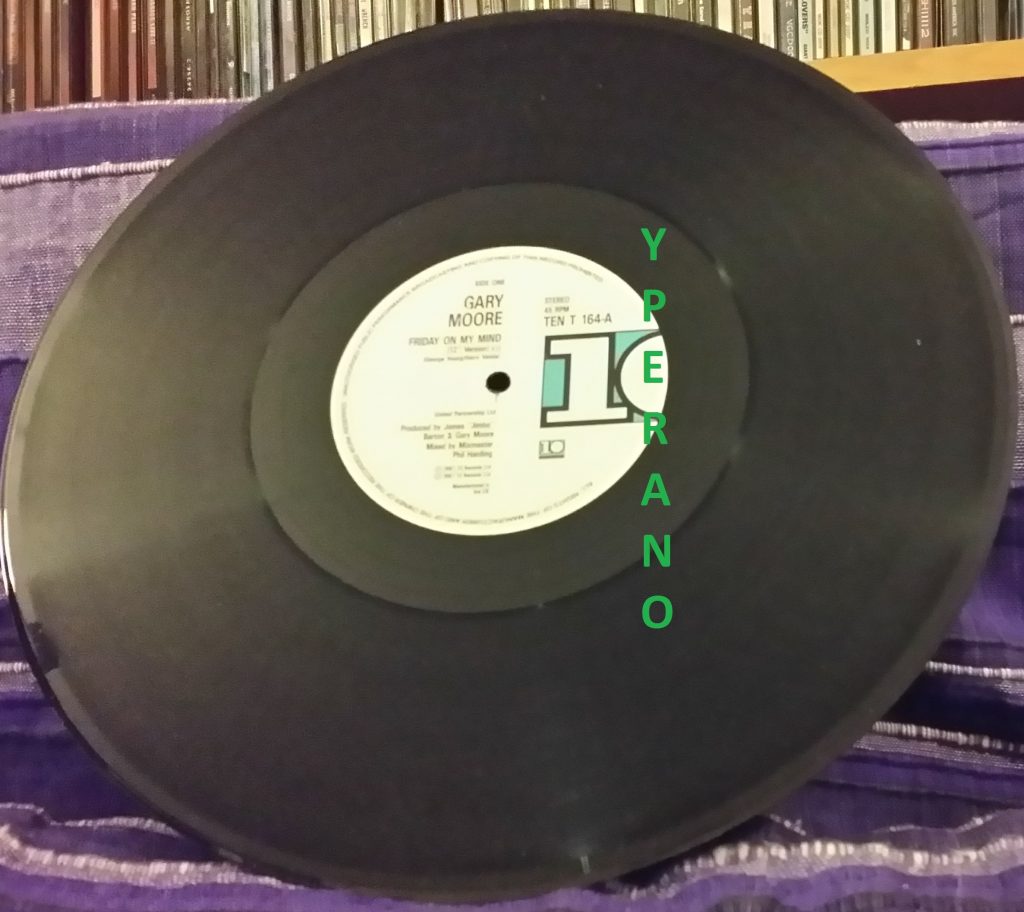 Gary MOORE: Friday on my Mind 12" UK. Check video. Killer cover + live