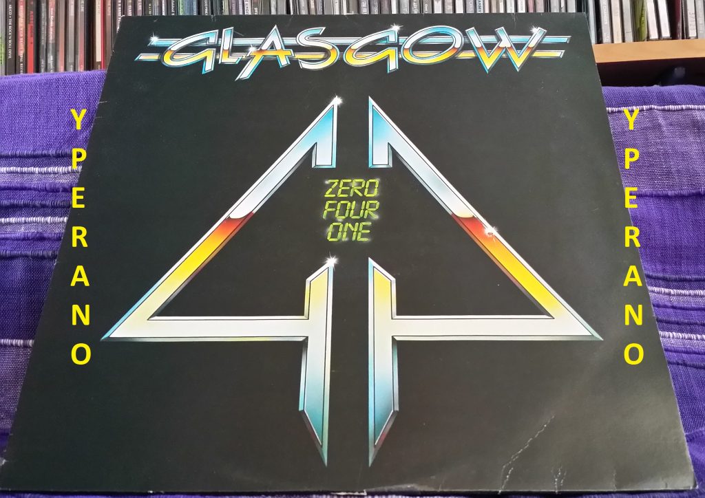 GLASGOW: Zero Four One LP with press release. Don Airey (Ozzy Osbourne, Rainbow, Deep Purple) keyboards. NWOBHM / Hard Rock