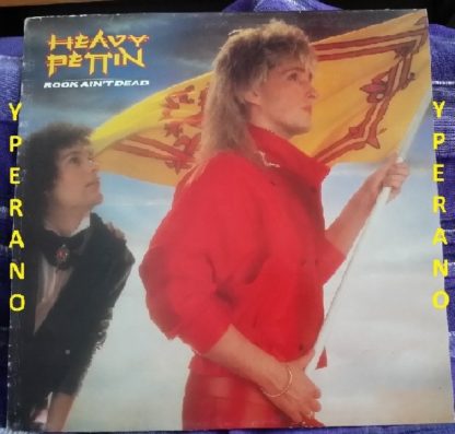 HEAVY PETTIN: Rock Ain't Dead LP PROMO + inner. 1985 NWOBHM masterpiece. Vinyl in MINT condition, original UK