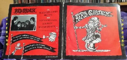 HERB GARDEN: Bulldozer Jones 12" EP 1989 + 4 info sheets. Great Bristol Funk Punk rock / hard psych-thrash. SAMPLES