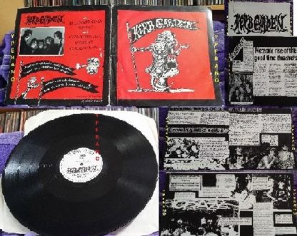 HERB GARDEN: Bulldozer Jones 12" EP 1989 + 4 info sheets. Great Bristol Funk Punk rock / hard psych-thrash. SAMPLES