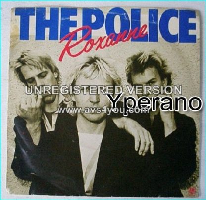 The POLICE Roxanne + Peanuts 7" A&M AMS 7348 (April 79, reissue, group pic sleeve)
