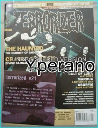 TERRORIZER 107 Mar 2003 THE HAUNTED, CRADLE OF FILTH, MARDUK, Negrophagia, Marduk, Aborym. MINT CONDITION