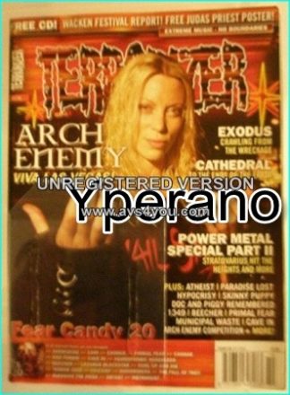 TERRORIZER 136 Oct 2005, Arch Enemy, Power Metal Special part 2, Exodus, Cathedral, Atheist, Paradise Lost, MINT CONDITION