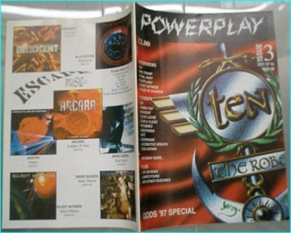 Powerplay magazine 3, 1997-1998, Ten cover, Mike Tramp, Royal Hunt, Heartland, Silent Witness, House of Shakira