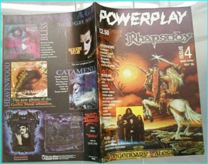 Powerplay magazine 4, 1998, Rhapsody cover, Paradise Lost, Conception, Entombed, Moonspell, Jeckyll & Hyde