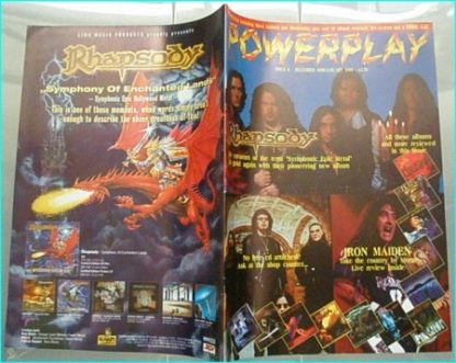 Powerplay magazine 8, 1998 - 1999, Rhapsody on cover, Black Sabbath, Pink Cream 69, Stratovarius, Hush, Heaven's Edge, Fish-
