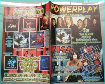 Powerplay magazine 9, 1999, Ten on cover, Kiss, Dio, Brent Michaels, Shadow Galery, Rik Emmett, Orange Goblin, Stigmata IV,