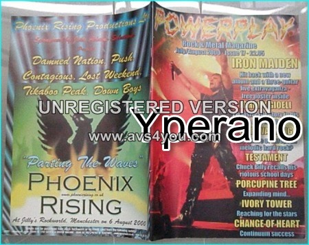 Powerplay magazine 17, 2001, Iron Maiden on cover, Johny Gioeli, Fair Warning, Testament, Porcupine Tree, Ivory Tower..