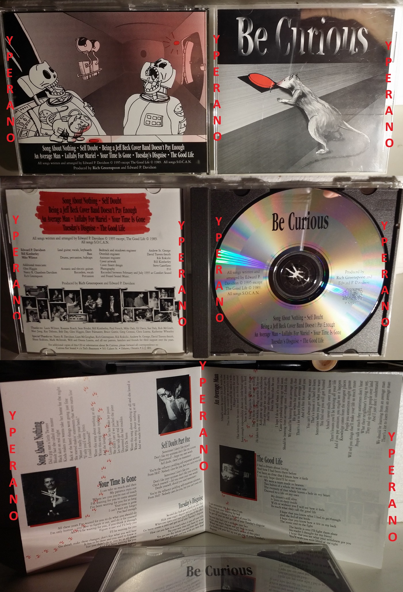 BE CURIOUS: Be Curious CD 1995. Ultra Rare Canadian A.O.R / Rock CD ...