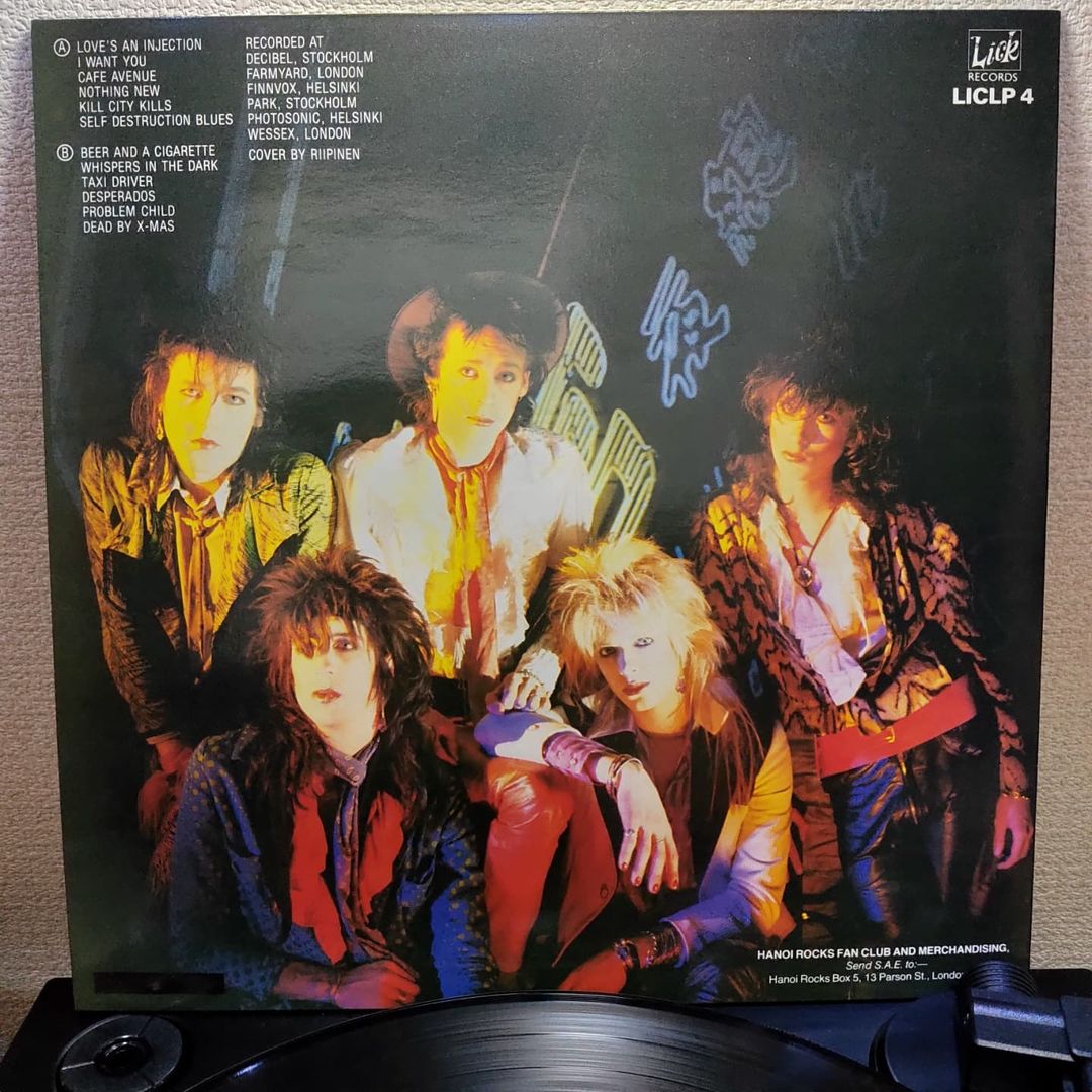 HANOI ROCKS: Self Destruction Blues LP 2ND HAND used. 1985 By far their  best ever album. Rare version on Lick Records FINLAND. Check Audio (whole  album) - Yperano Records