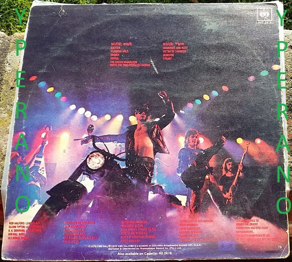 JUDAS PRIEST: Unleashed in the east (LIVE). SIGNED / autographed LP ...