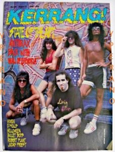 KERRANG No. 202 Aug 1988 Excellent condition. Anthrax 