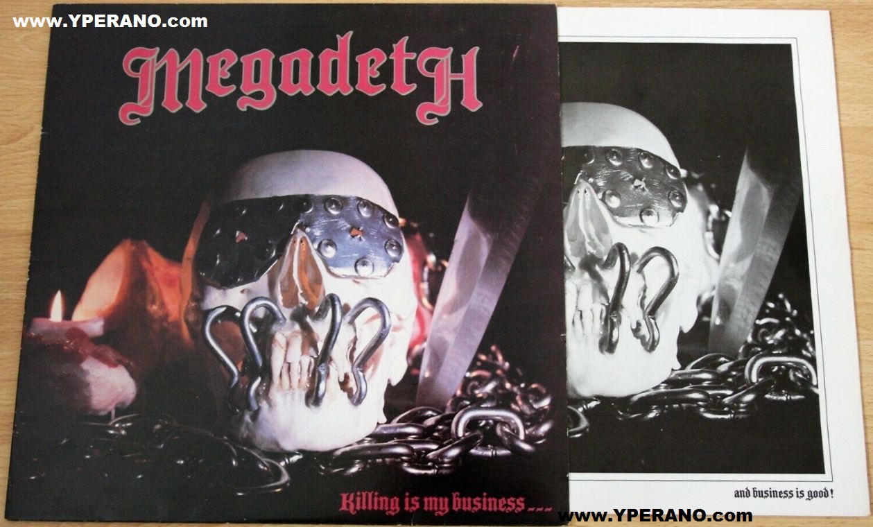 MEGADETH: Killing is my business LP 1985 original MFN 46 + INNER 