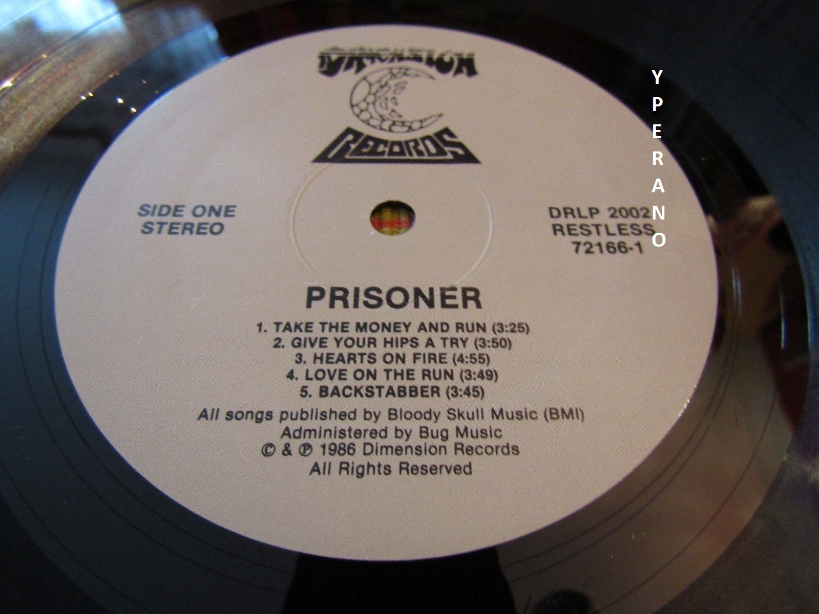 PRISONER: Rip It Up 1986 LP. Coburn Pharr on Vocals (Omen Annihilator ...