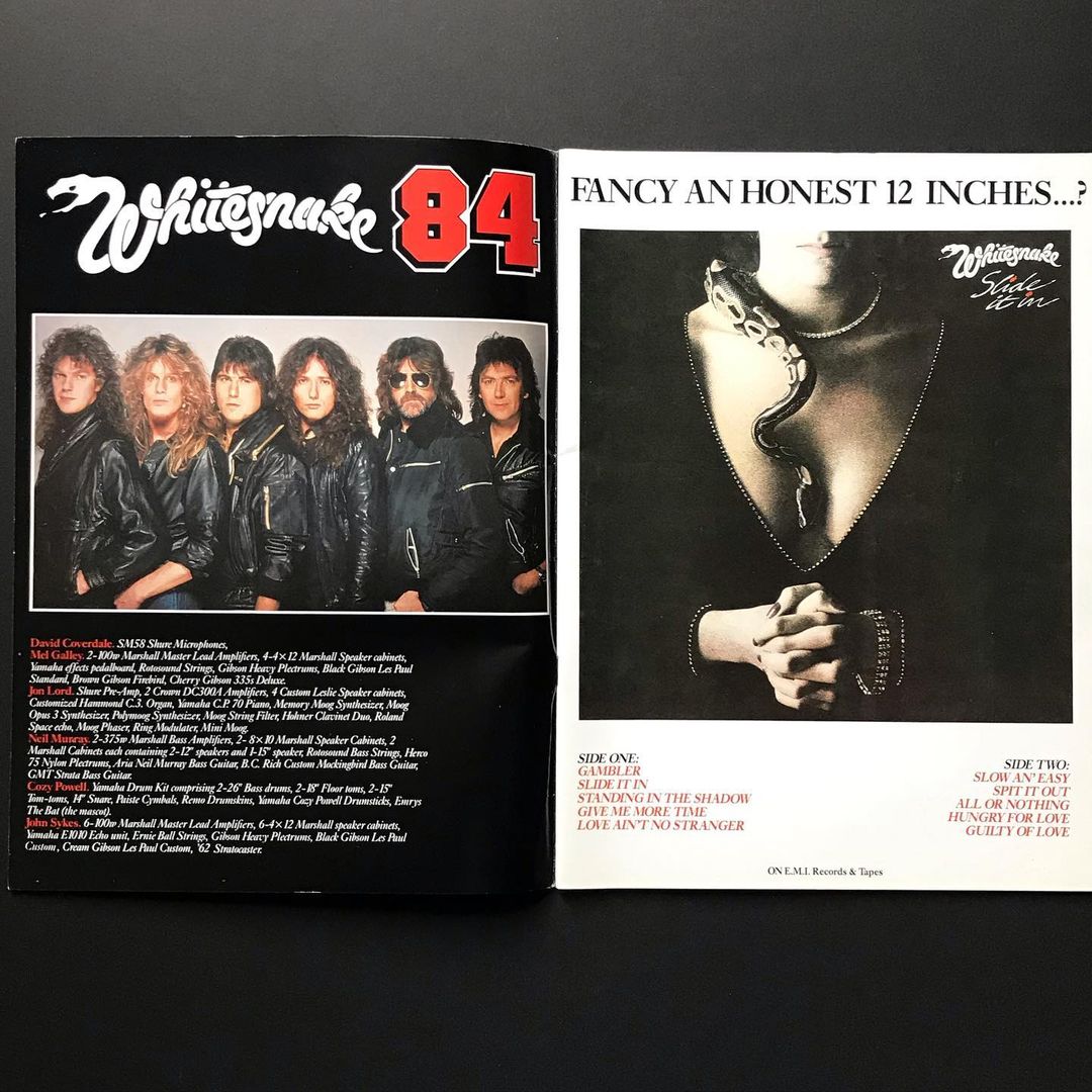 WHITESNAKE: Slide it In LP 1984. UK release. Check the exclusive