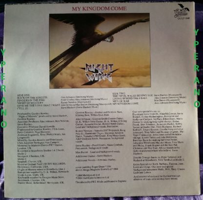 NIGHTWING: My Kingdom Come LP. 1984 UK Gull 1st (hard to find) Pressing. UK Hard rock. Check samples