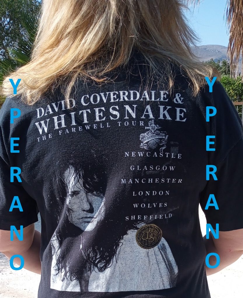 Whitesnake: Reckless Heart + Farewell tour T-shirt. David Whitesnake: Reckless Heart + Farewell tour T-shirt. David