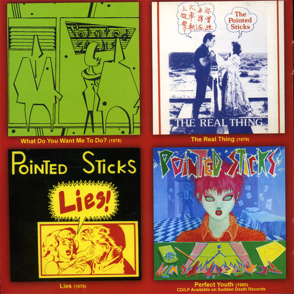 POINTED STICKS: Waiting For The Real Thing CD with press release